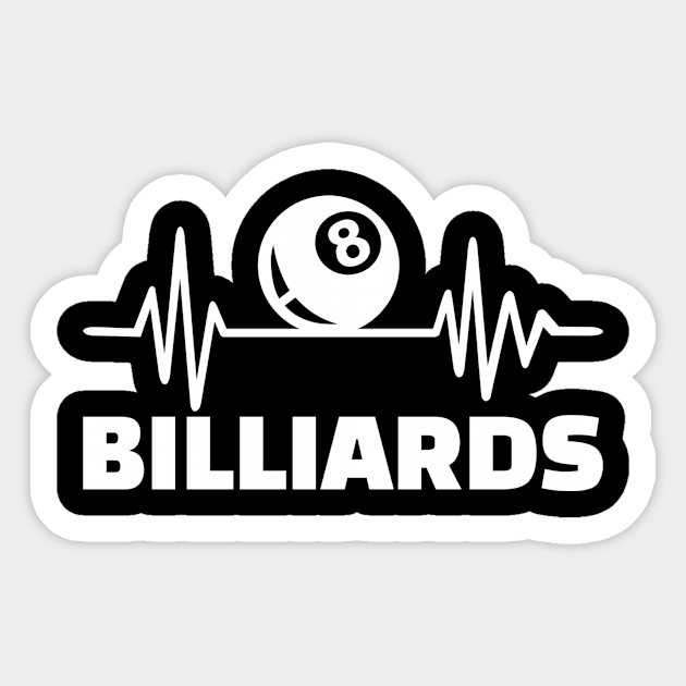 Billiards frequency Sticker by Designzz